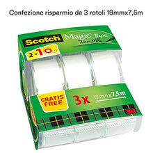 Carica l'immagine nel visualizzatore di Gallery, Scotch 3M Crystal Tape Nastro Adesivo Trasparente Invisibile, 3 19 mm x 7,5 m - Ilgrandebazar