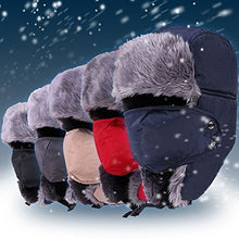 Carica l'immagine nel visualizzatore di Gallery, ROSENICE Ushanka cappello cappelli di sci Earflap aviatore Nero - Ilgrandebazar