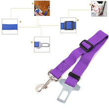 Carica l'immagine nel visualizzatore di Gallery, Neuftech Cane Cintura Di Sicurezza Auto Regolabile per Cani Guinzaglio purple