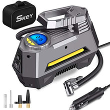 Carica l'immagine nel visualizzatore di Gallery, SKEY Compressore Portatile per Auto, gonfiatore Digitale a 12V DC, Pompa per...