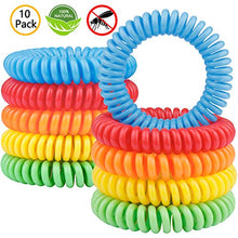 Carica l'immagine nel visualizzatore di Gallery, Braccialetto Antizanzare, Gritin [10 Pezzi] Braccialetti Repellenti per...