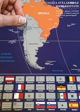Carica l'immagine nel visualizzatore di Gallery, Cartlab poster mappa del mondo + Italia da grattare con bandiere - le...
