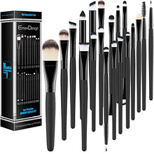 Carica l'immagine nel visualizzatore di Gallery, EmaxDesign 20 pezzi-Set di pennelli professionali per trucco, volto ombretti...