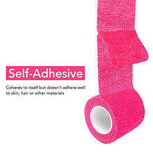 Carica l'immagine nel visualizzatore di Gallery, Bendaggio Coesivo 5,1 cm x 12,7 m, 6 rotoli rosa