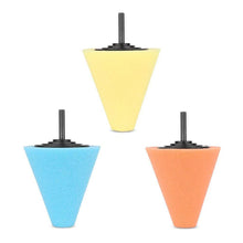 Carica l'immagine nel visualizzatore di Gallery, Lucidatura Auto Set,3Pcs Spugna Cono Tampone di Sfera di... - Ilgrandebazar