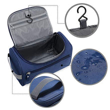 Carica l'immagine nel visualizzatore di Gallery, Beauty Case da Viaggio Uomo Donna Borsa Toilette Appendere Blu