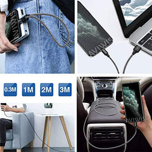Carica l'immagine nel visualizzatore di Gallery, Phone Cavo, AVIWIS [4 Pezzi, 0.3M 1M 2M 3M] Nylon Cavo di...