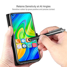 Carica l'immagine nel visualizzatore di Gallery, AROYI Cover Xiaomi Redmi Note 9 Nero+HD Pellicola Protettiva,Custodia Flip...