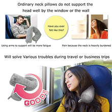 Carica l'immagine nel visualizzatore di Gallery, Cuscino da viaggio twist memory foam – a forma di U collo Grey Memory Foam - Ilgrandebazar
