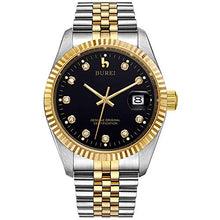 Carica l'immagine nel visualizzatore di Gallery, BUREI Orologio automatico da uomo meccanico Oro Nero - Ilgrandebazar