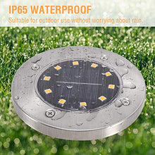 Carica l'immagine nel visualizzatore di Gallery, Luci Solari Giardino Golwof 6 Pezzi 10 LED Luce Sepolta Solare IP65...