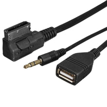 Carica l'immagine nel visualizzatore di Gallery, Qiilu Cavo Musica AMI MMI MDI Interfaccia Caricatore USB 3.5 mm, default