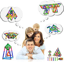 Carica l'immagine nel visualizzatore di Gallery, Morkka Bastoncini magnetici, magnetici e Sfere 136PCS, 136PCS