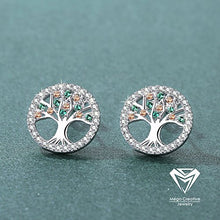 Carica l'immagine nel visualizzatore di Gallery, MEGA CREATIVE JEWELRY Orecchini da Donna Albero Della Vita in Argento - Ilgrandebazar