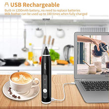 Carica l'immagine nel visualizzatore di Gallery, Montalatte Elettrico, Frullino Elettrico Ricaricabile USB Frullino...