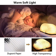 Carica l'immagine nel visualizzatore di Gallery, Yuanj Lampada Libro USB Ricaricabile, a Forma di Libro, Luce LED di... - Ilgrandebazar