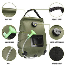Carica l'immagine nel visualizzatore di Gallery, ASANMU Doccia Solare Campeggio, 20L Borsa da Campeggio Verde