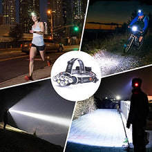 Carica l'immagine nel visualizzatore di Gallery, Arzopa Lampade da Testa LED USB Ricaricabile, Torcia Frontale 13000...