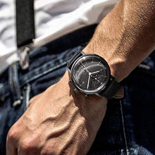 Carica l'immagine nel visualizzatore di Gallery, Orologio Automatico al Quarzo Diametro 40mm Analogico Cintura Nero - Ilgrandebazar