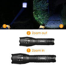 Carica l'immagine nel visualizzatore di Gallery, Linkax Torcia LED alta potenza elettrica Torce Flashlight 800LM...