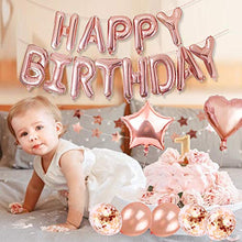 Carica l'immagine nel visualizzatore di Gallery, SPECOOL Palloncini Compleanno in Oro Rosa Decorazioni per Feste,... - Ilgrandebazar