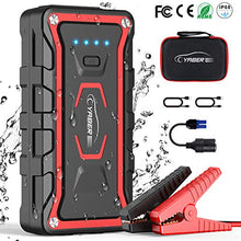 Carica l'immagine nel visualizzatore di Gallery, YABER Avviatore Batteria per Moto/Auto, 1500A 20000mAh Emergenza...