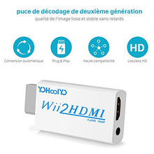 Carica l'immagine nel visualizzatore di Gallery, YOHOOLYO Convertitore da Wii a HDMI Adattatore a 720P/1080P Bianco