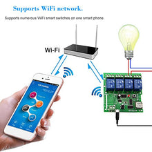 Carica l'immagine nel visualizzatore di Gallery, OWSOO Módulo Relé WiFi,Interruttore Intelligente WiFi, Universale 4CH-DC5V