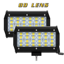 Carica l'immagine nel visualizzatore di Gallery, 7" Coppia Philips Proiettore LED Barra 6000K 240W 24000LM, BAR - Ilgrandebazar