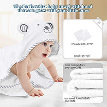 Carica l'immagine nel visualizzatore di Gallery, Eccomum Asciugamano da Bagno Con Cappuccio Bambini, Accappatoio Neonato,...