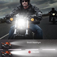 Carica l'immagine nel visualizzatore di Gallery, Wisamic 5-3/4 5.75 pollice LED Headlight compatibile con Harley Davidson nera - Ilgrandebazar