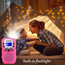 Carica l'immagine nel visualizzatore di Gallery, Retevis RT388 Walkie Talkie Bambini Ricaricabili 8 Canali PMR446 Rosa