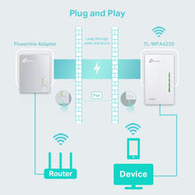 Carica l'immagine nel visualizzatore di Gallery, TP-Link TL-WPA4220 Powerline AV600 + 300 Mbps WiFi (extender solo), Bianco - Ilgrandebazar