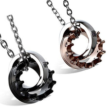 Carica l'immagine nel visualizzatore di Gallery, Flongo Coppia Bracciali Braccialetto Lui &amp; Lei, His Con Collane C - Ilgrandebazar