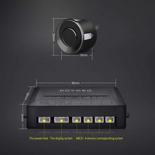 Carica l'immagine nel visualizzatore di Gallery, KOYOSO Sensori Di Parcheggio Auto, Posteriore Kit LED Display Nero - Ilgrandebazar