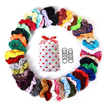Carica l'immagine nel visualizzatore di Gallery, 48 Pezzi Capelli Scrunchies Velluto, Elastico In Velvet Scrunchies, per... - Ilgrandebazar