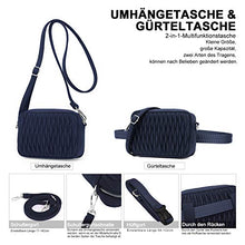 Carica l'immagine nel visualizzatore di Gallery, Wind Took marsupio donna marsipio alla moda de nylon multifunzione 2 in 1 Blu