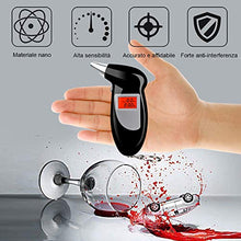 Carica l'immagine nel visualizzatore di Gallery, Faburo Etilometro Portatile Digitale, Professionale Alcool Test con Schermo... - Ilgrandebazar