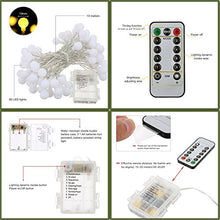 Carica l'immagine nel visualizzatore di Gallery, Tomshine Luci Della Stringa Palla 80 Palle Alimentato a batteria IP44...
