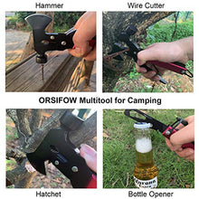 Carica l'immagine nel visualizzatore di Gallery, ORSIFOW Multitool Campeggio 18 in 1, Coltello Multiuso con Ascia,...