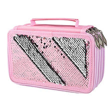 Carica l'immagine nel visualizzatore di Gallery, Asiv Borsa Grande a Forma di Matita, Astuccio per Bambina con Rosa