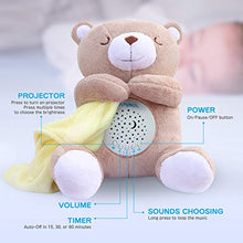Carica l'immagine nel visualizzatore di Gallery, Apunol Peluche per la nanna - Carillon neonati e proiettore stelle - luce... - Ilgrandebazar