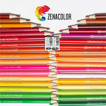 Carica l'immagine nel visualizzatore di Gallery, Zenacolor 72 Matite Colorate Acquerellabili, Numerate, con Pennello in... - Ilgrandebazar