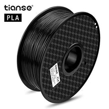 Carica l'immagine nel visualizzatore di Gallery, TIANSE PLA Nero filamento stampante 3d, 1,75 mm, precisione dimensionale - Ilgrandebazar