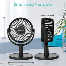 Carica l'immagine nel visualizzatore di Gallery, Mini Ventilatore USB da Tavolo a 4 Velocità Portatile Silenzioso, Rotazione...
