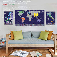 Carica l'immagine nel visualizzatore di Gallery, Cartlab poster mappa del mondo + Italia da grattare con bandiere - le...