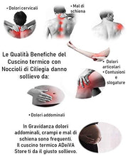 Carica l'immagine nel visualizzatore di Gallery, Cuscino con Noccioli di Ciliegia Bio Termico Made in ITALY Sfoderabile 48 x... - Ilgrandebazar