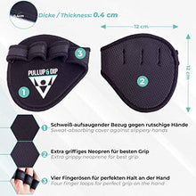 Carica l'immagine nel visualizzatore di Gallery, PULLUP &amp; DIP Guanti Palestra, Grip Pads per Pull-ups, Fitness, Bodybuilding...