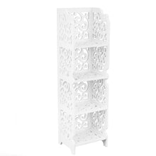 Carica l'immagine nel visualizzatore di Gallery, PrimeMatik - Scaffale in Legno-plastica Libreria Decorativa a 4 Ripiani... - Ilgrandebazar