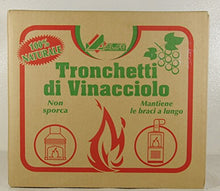 Carica l'immagine nel visualizzatore di Gallery, BRICCHETTI COMBUSTIBILI DI VINACCIOLO A LUNGA DURATA IN SCATOLA DA 15 KG - Ilgrandebazar